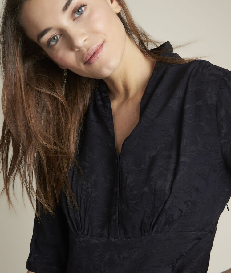 Robe jacquard carole noir.