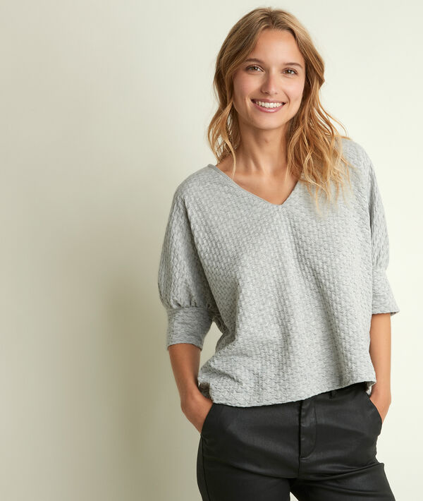 Top gris Douceur | 1-2-3 Top gris Douceur PhotoZ | 1-2-3