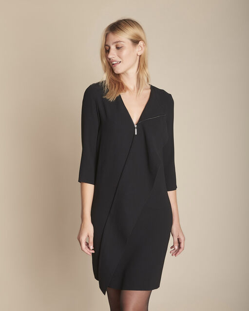 Robe noire à zip Irene (1) - Maison 123