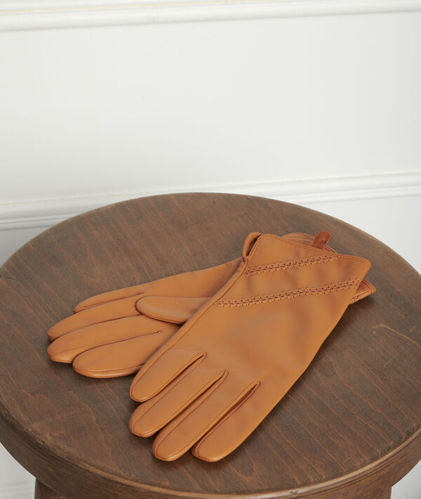 Gants en cuir safran Veronica | 1-2-3 Gants en cuir safran Veronica PhotoZ | 1-2-3