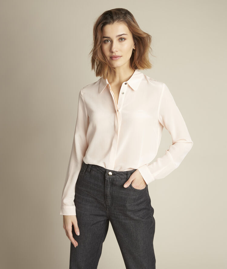 Chemise en soie nude maelle nude.