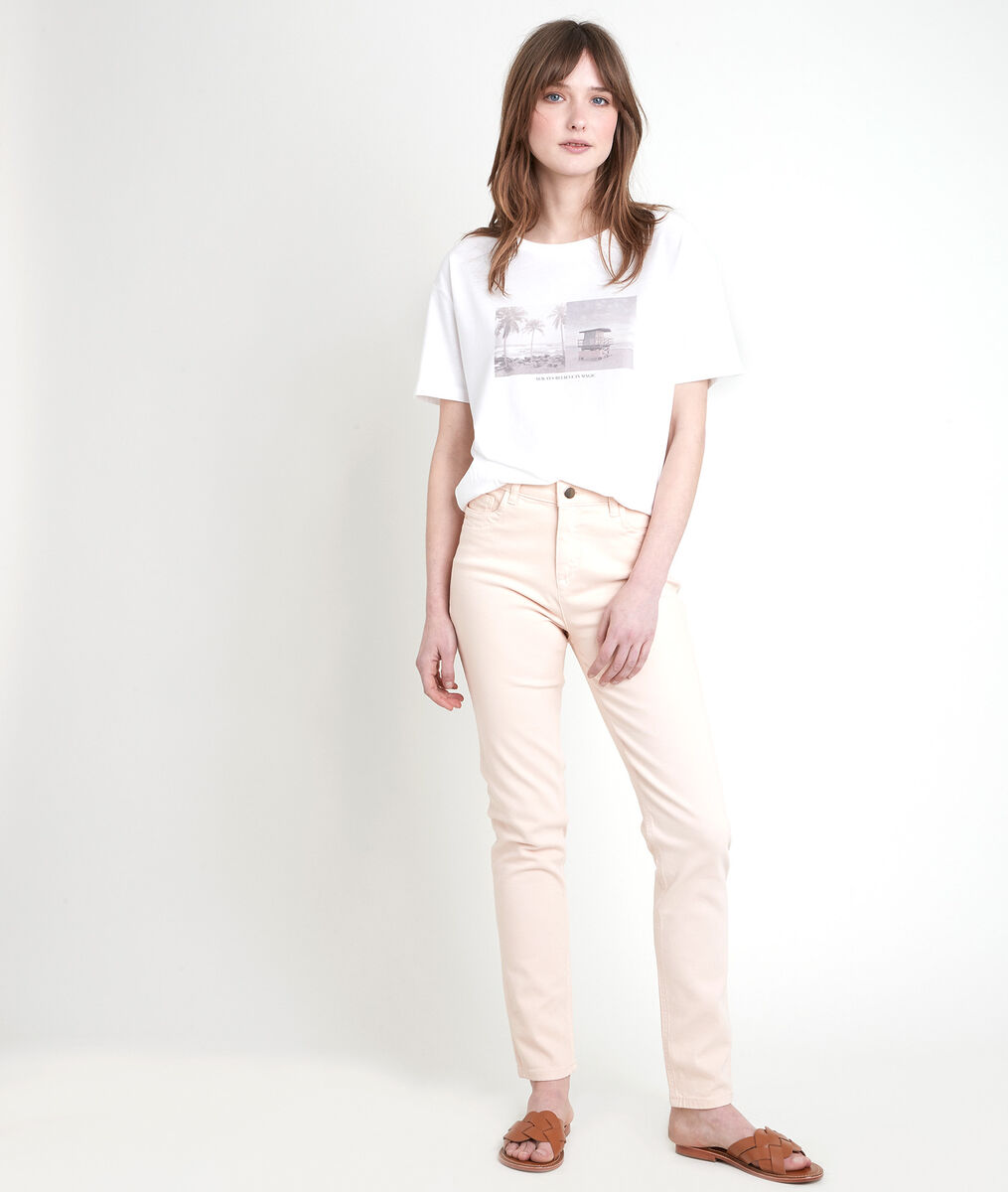 L'iconique slim jean en coton recyclé pêche Suzy | 1-2-3 L'iconique slim jean en coton recyclé pêche Suzy PhotoZ | 1-2-3