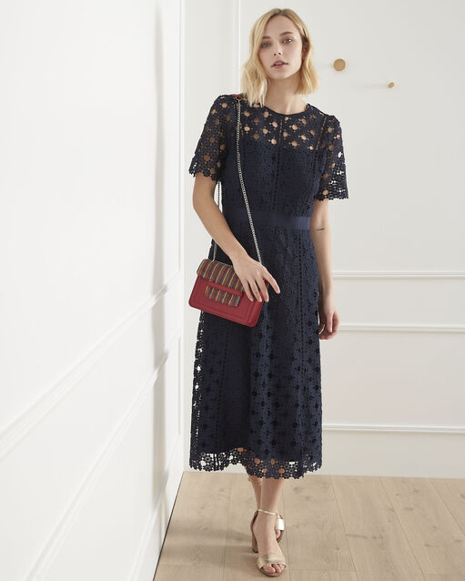 Robe marine en dentelle heaven marine.