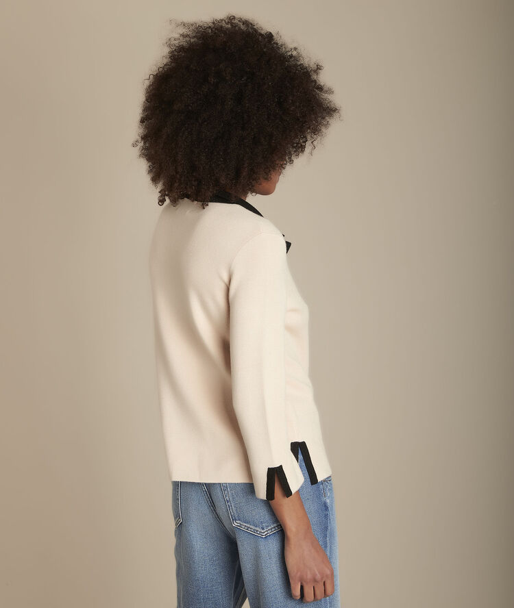 Pull beige milano col polo formule beige.