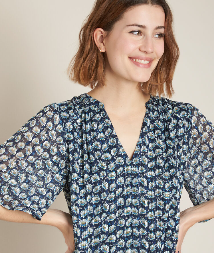 Blouse imprimée emma lichen.
