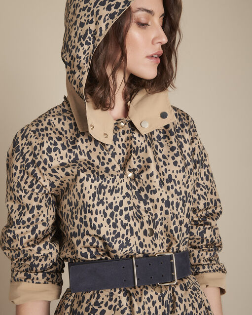Parka camel réversible imprimé fantaisie queen camel.