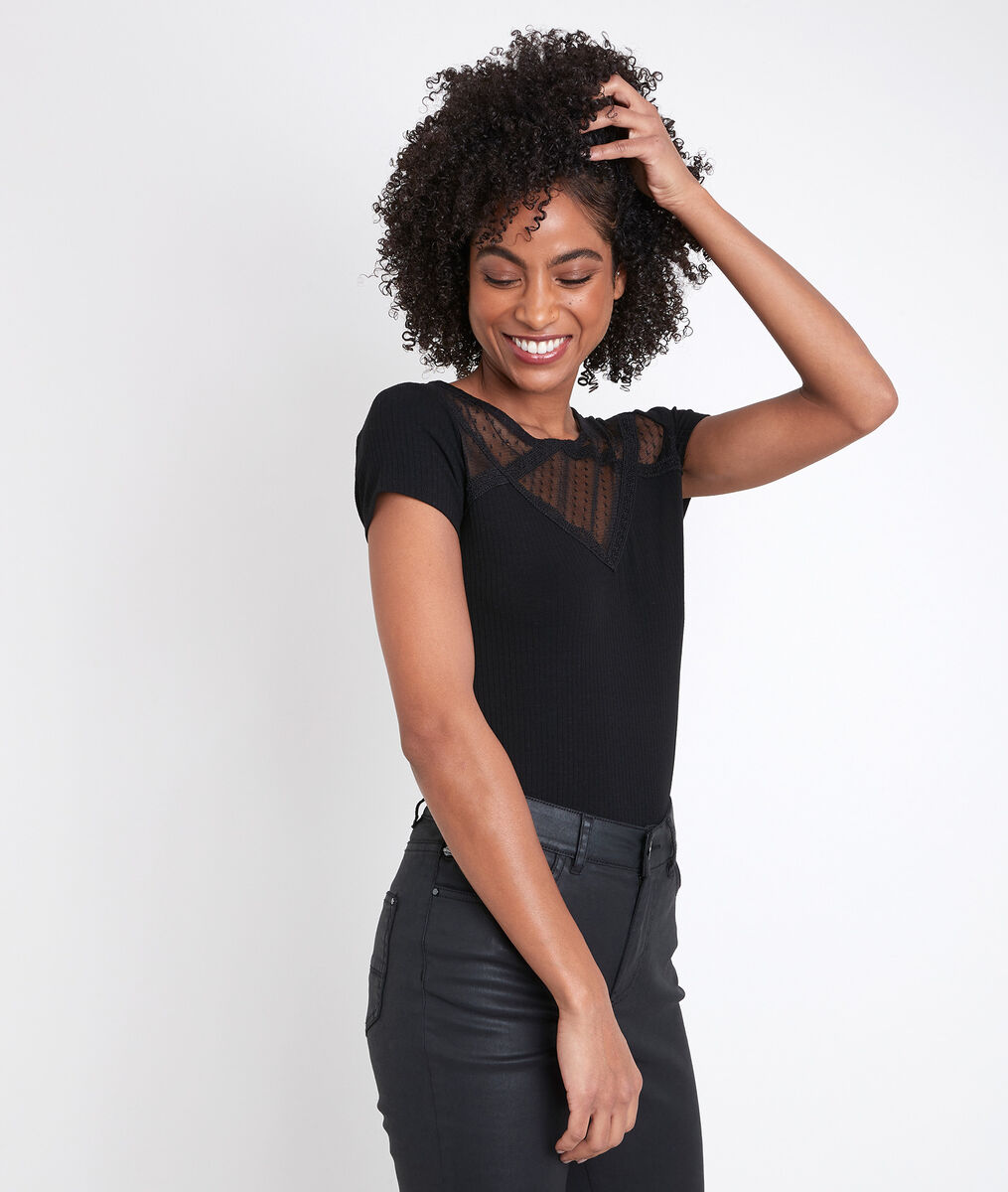 Body noir plumetis Damour | 1-2-3 Body noir plumetis Damour PhotoZ | 1-2-3