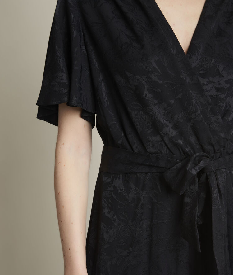 Combinaison jacquard rollande noir.