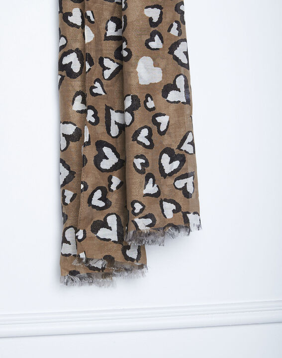 Foulard imprimé coeurs Genny | 1-2-3 Foulard imprimé coeurs Genny PhotoZ | 1-2-3