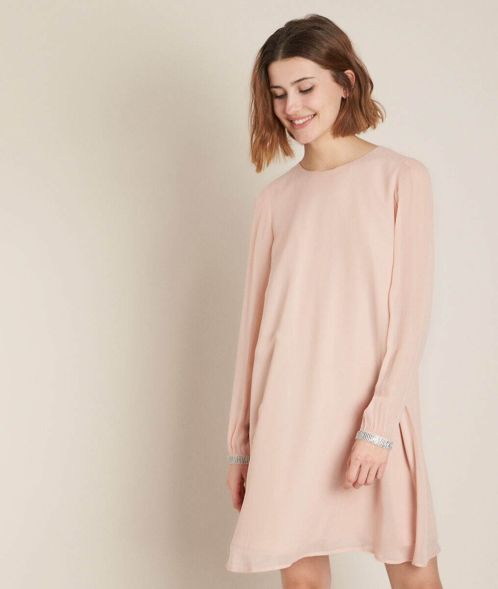 Robe détail bijou poudre Omelie | 1-2-3 Robe détail bijou poudre Omelie PhotoZ | 1-2-3