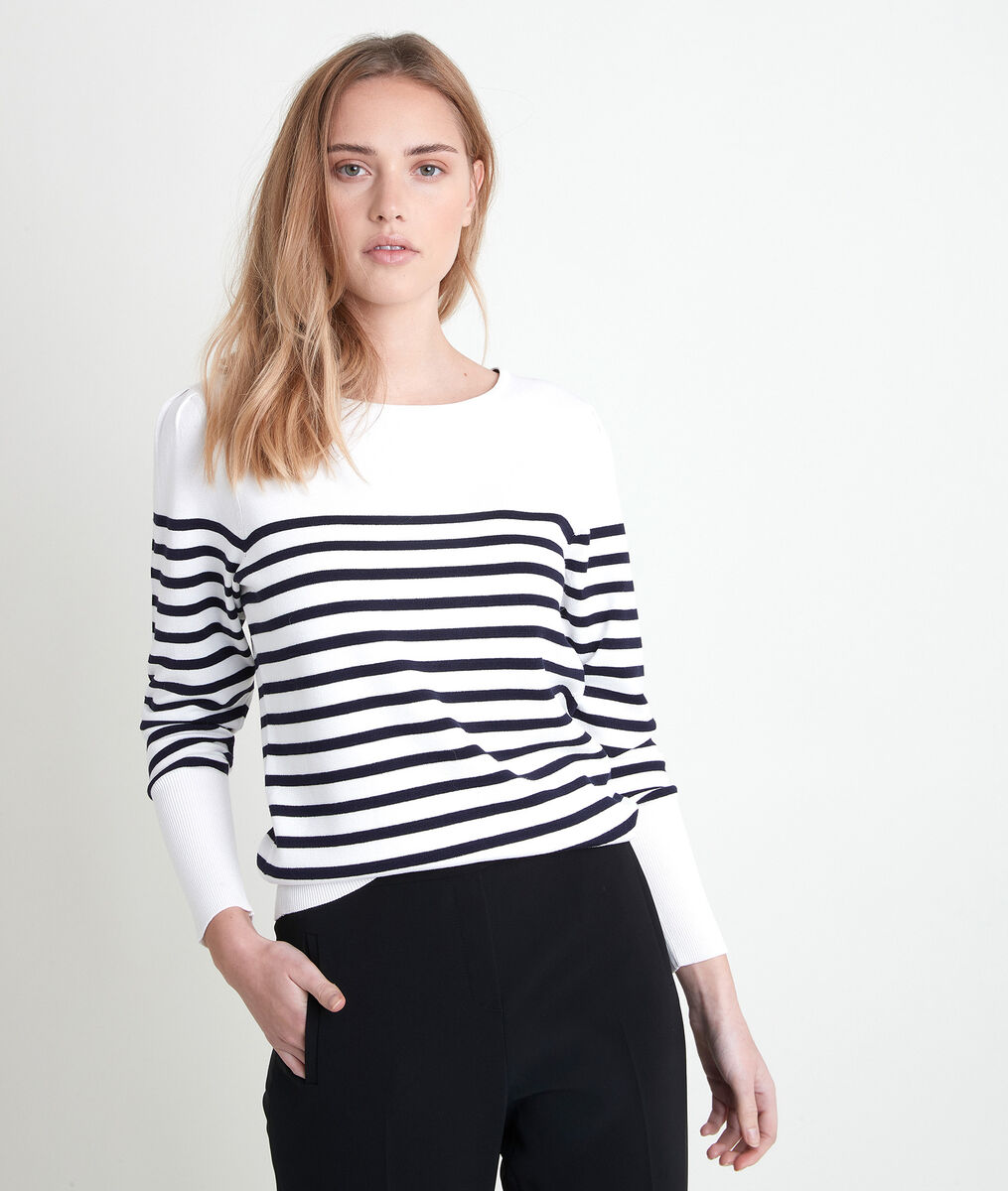 Pull viscose Ecovero® marinière Adelie | 1-2-3 Pull viscose Ecovero® marinière Adelie PhotoZ | 1-2-3