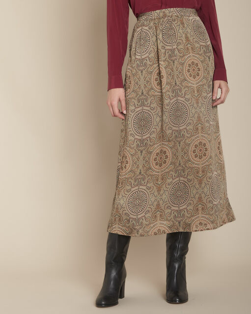 Weich fallender, bedruckter Rock Samba (1) - Maison 123