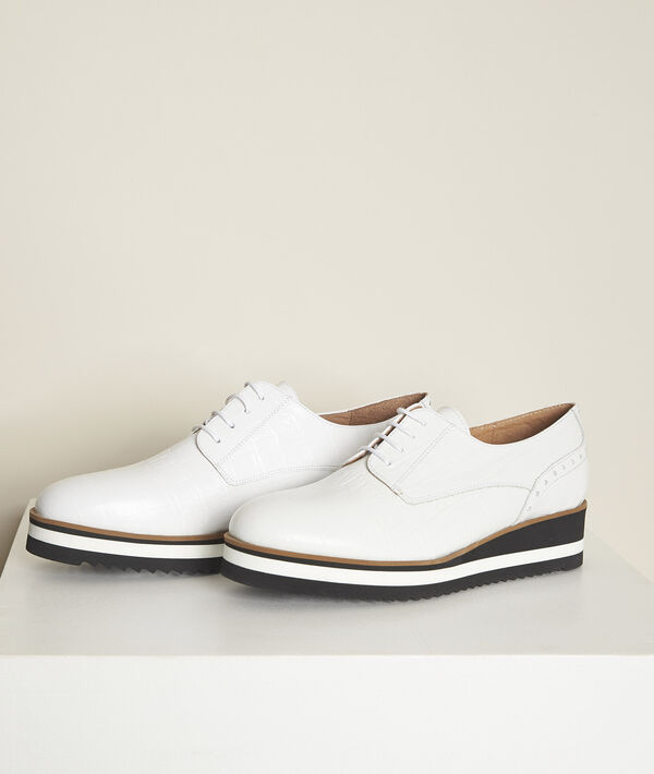 Derbies blanches compensées Naelle | 1-2-3 Derbies blanches compensées Naelle PhotoZ | 1-2-3