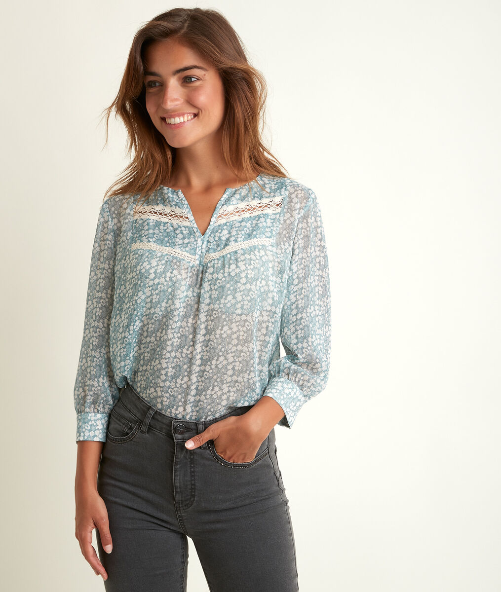 Blouse imprimée Juan | 1-2-3 Blouse imprimée Juan PhotoZ | 1-2-3