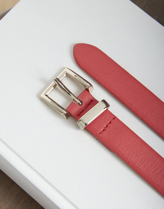 Ceinture en cuir fine rouge Adonia | 1-2-3 Ceinture en cuir fine rouge Adonia PhotoZ | 1-2-3