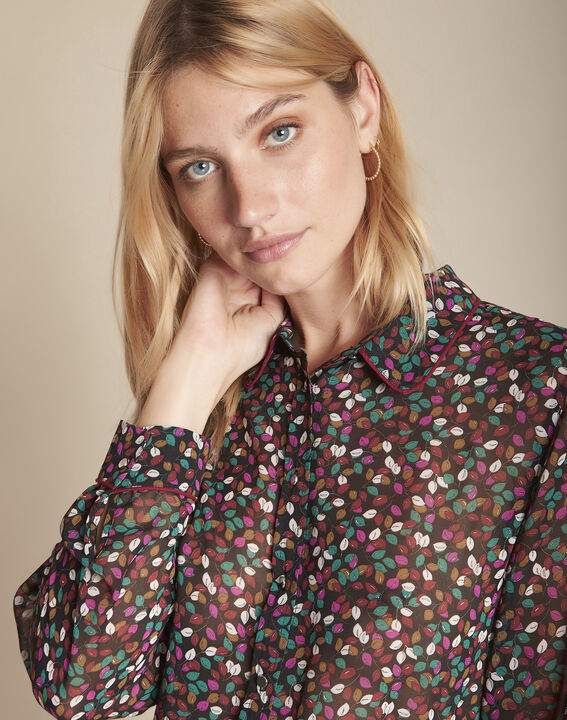 Blouse imprimé feuillage Madalina | 1-2-3 Blouse imprimé feuillage Madalina PhotoZ | 1-2-3