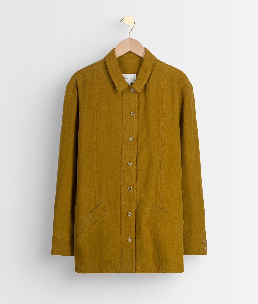 Veste en lin bronze paolita bronze.