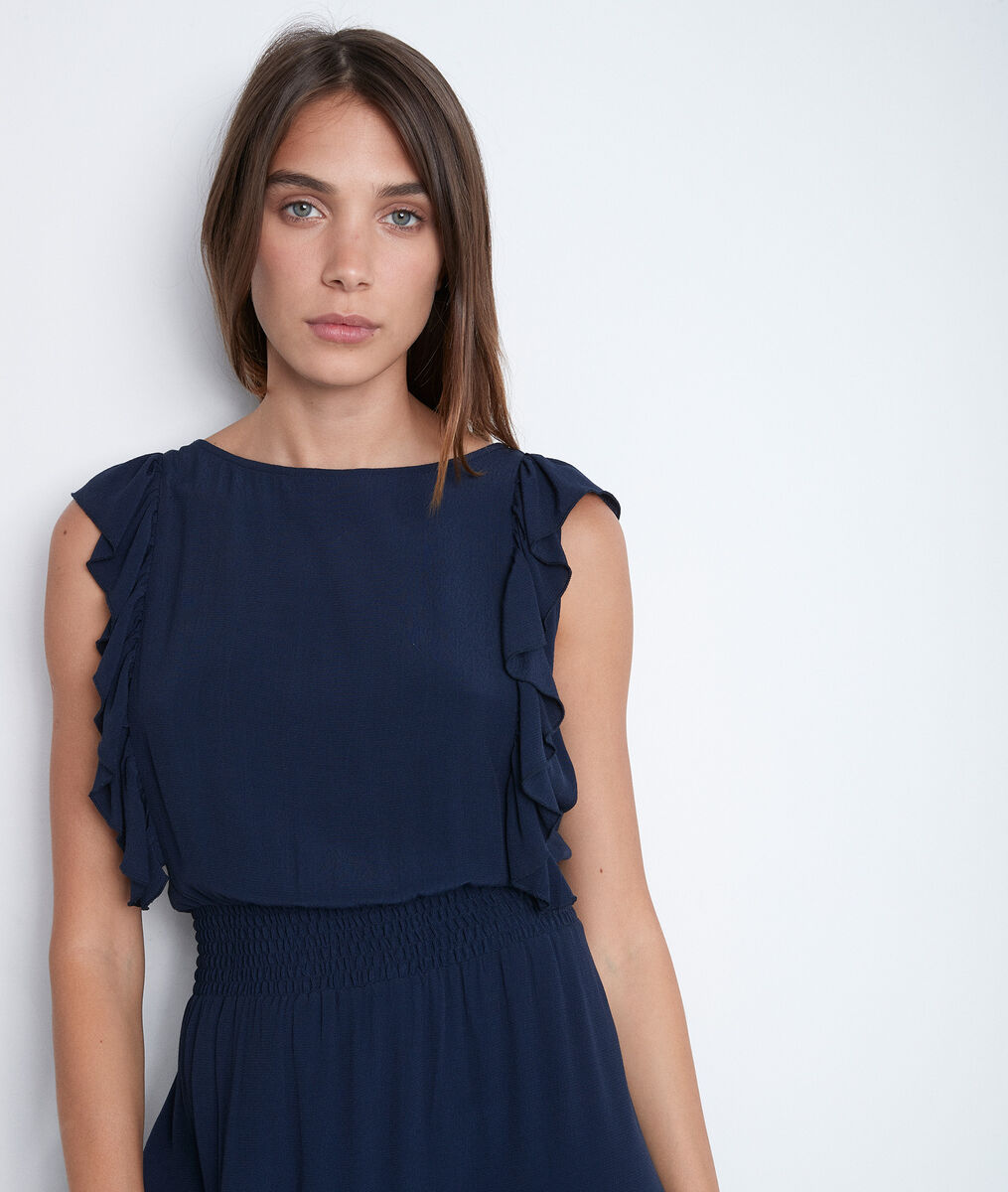 Robe en crèpe marine Luce | 1-2-3 Robe en crèpe marine Luce PhotoZ | 1-2-3