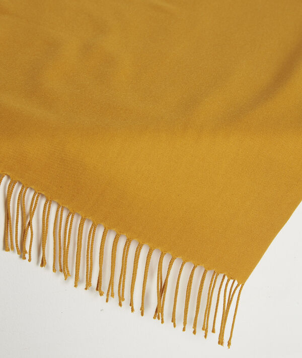 Foulard safran à franges Fossette | 1-2-3 Foulard safran à franges Fossette PhotoZ | 1-2-3