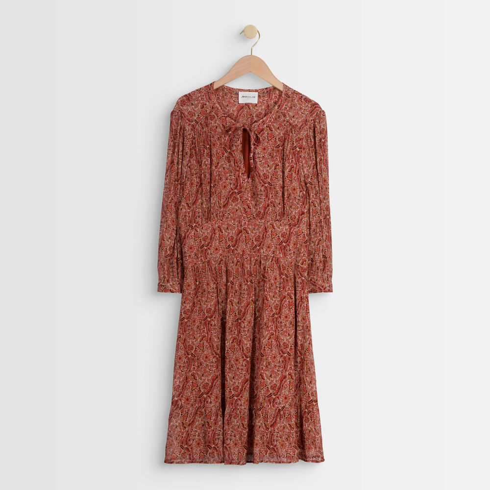 Robe beige imprimée ludmilla beige.