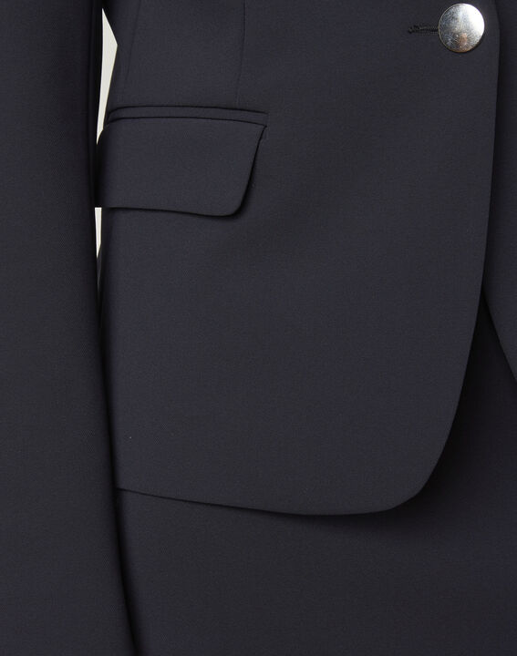 Veste marine tailleur microfibre Eve | 1-2-3 Veste marine tailleur microfibre Eve PhotoZ | 1-2-3