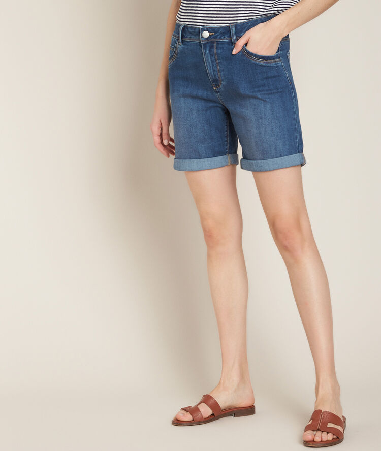 Short en jean alba double stone.