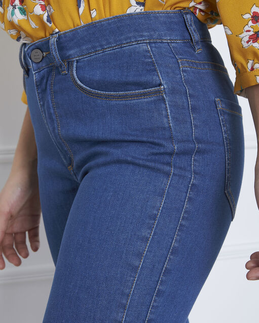 Jean indigo clair slim zips opera indigo clair.