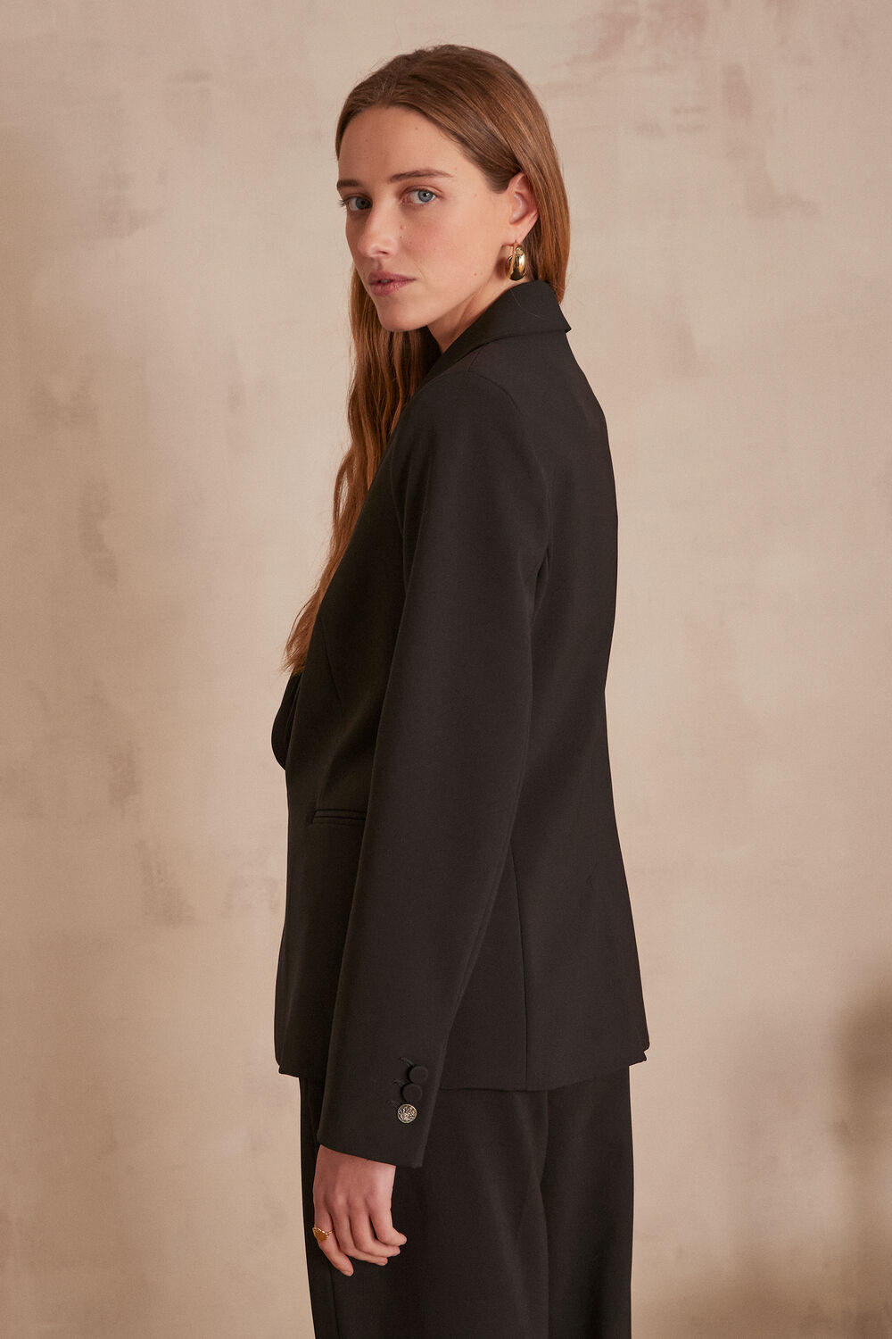 Veste en microfibre noire florine noir.