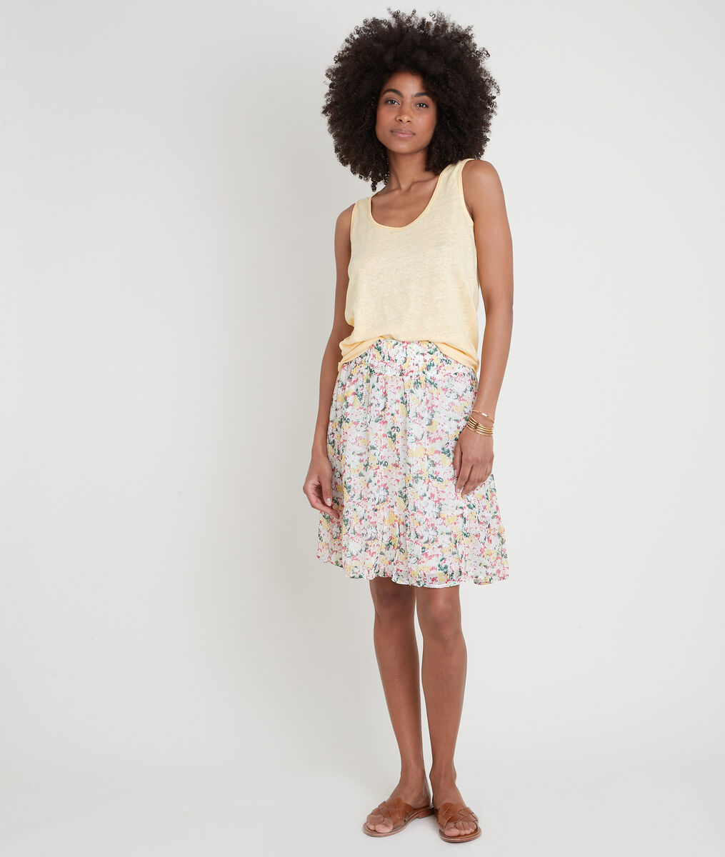 Korte meerkleurige rok met print Gaelle | 1-2-3 Korte meerkleurige rok met print Gaelle PhotoZ | 1-2-3