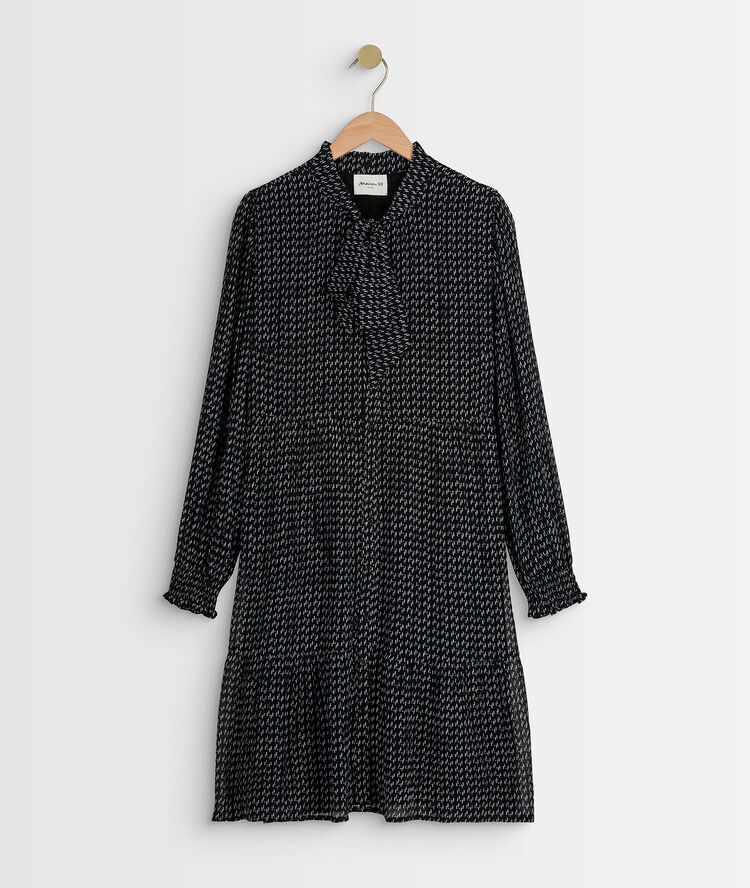 Robe imprimée nikki noir.