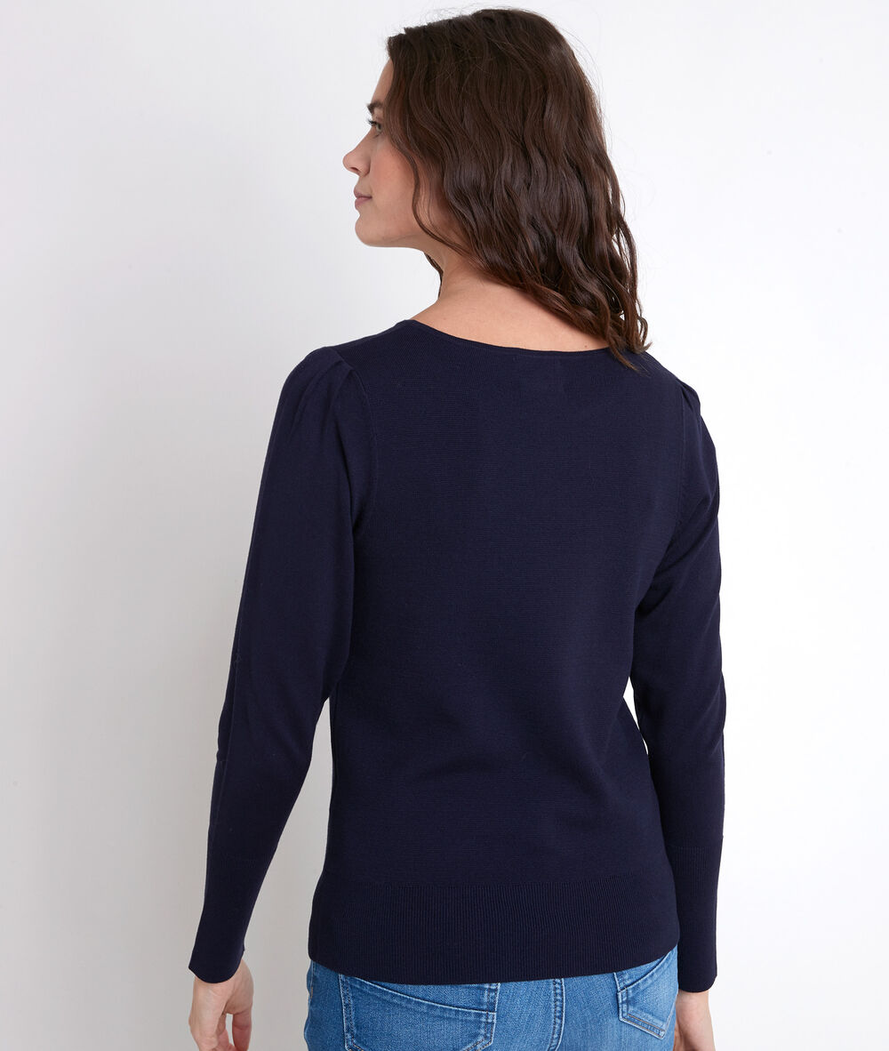 Pull en viscose ecovero® marine adelie marine.