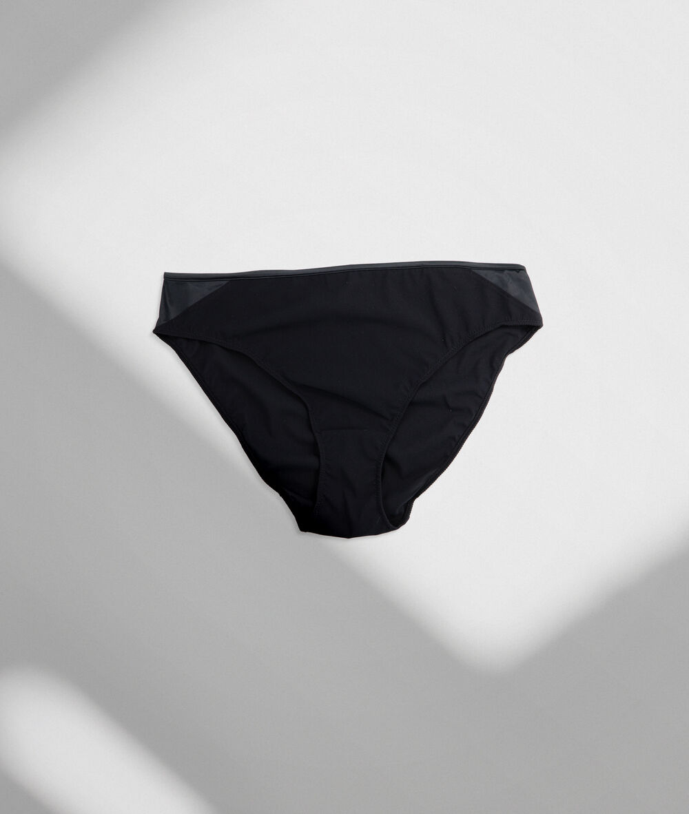 Culotte en microfibre noire colette noir.
