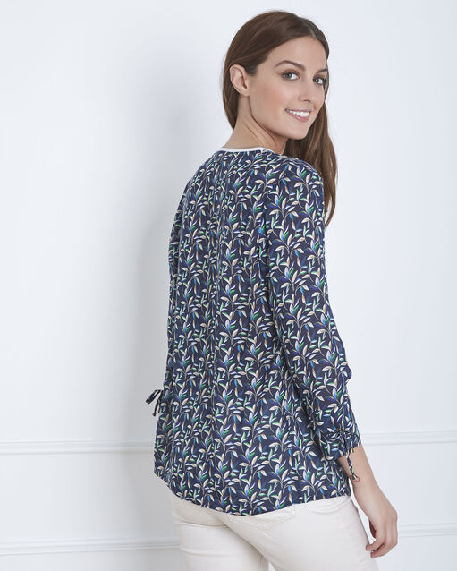 Blouse marine imprimée valladolid marine.