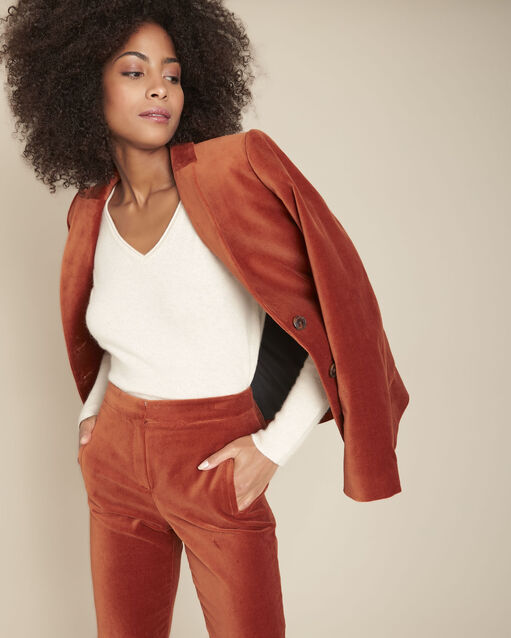 Veste velours acajou Brillance (2) - Maison 123