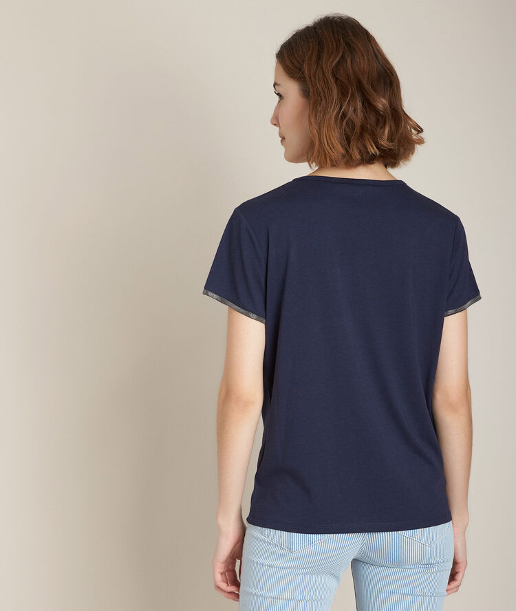 Tee-shirt marine regal violet.