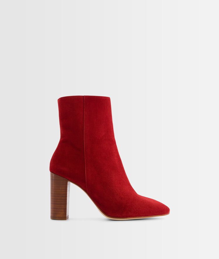 Bottines à talons bordeaux valentina bordeaux fonce.