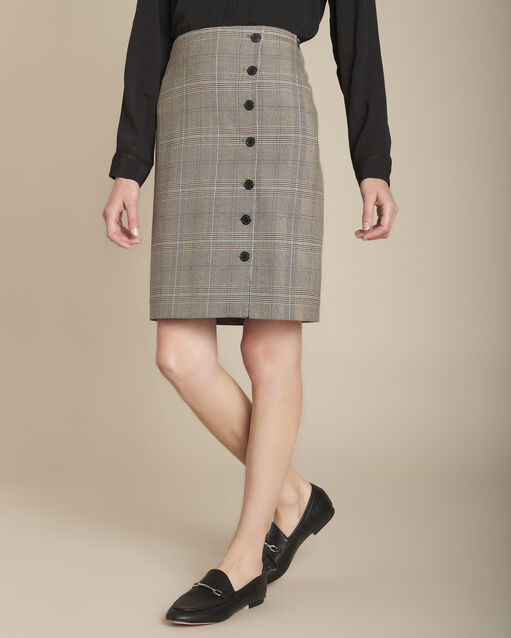 Straight-fit rok met Prince de Galles-print Abel (1) - Maison 123