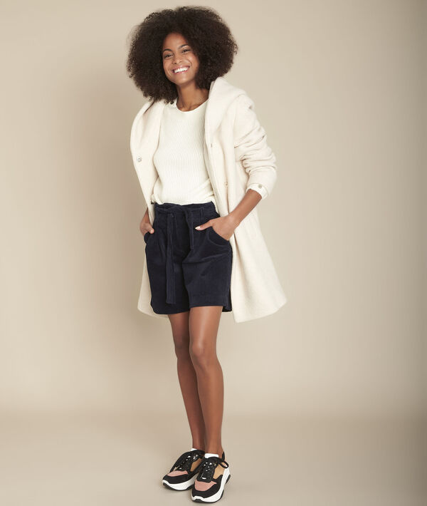 Short velours côtelé marine Ercol | 1-2-3 Short velours côtelé marine Ercol PhotoZ | 1-2-3