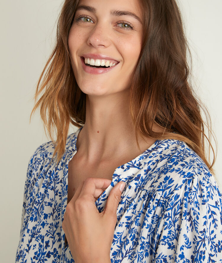 Blouse imprimée elsa bis ecru.
