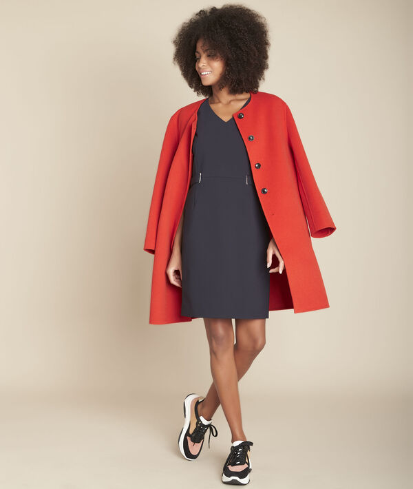 Robe droite marine Idem | 1-2-3 Robe droite marine Idem PhotoZ | 1-2-3