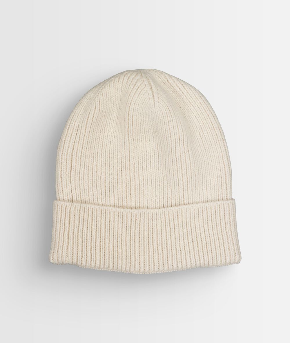 Bonnet en alpaga et laine recyclée zelma creme.