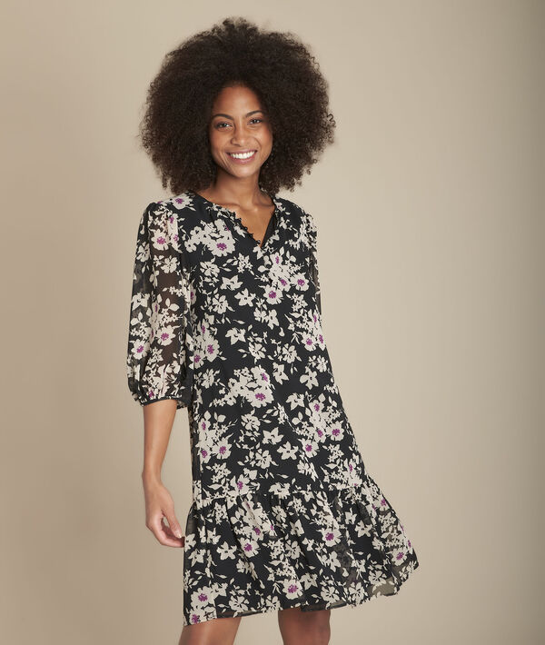 Rechte Jurk Met Bloemenprint Izine Dames Maison 123