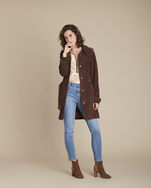 Blouse imprimé fleuri milo ecru.