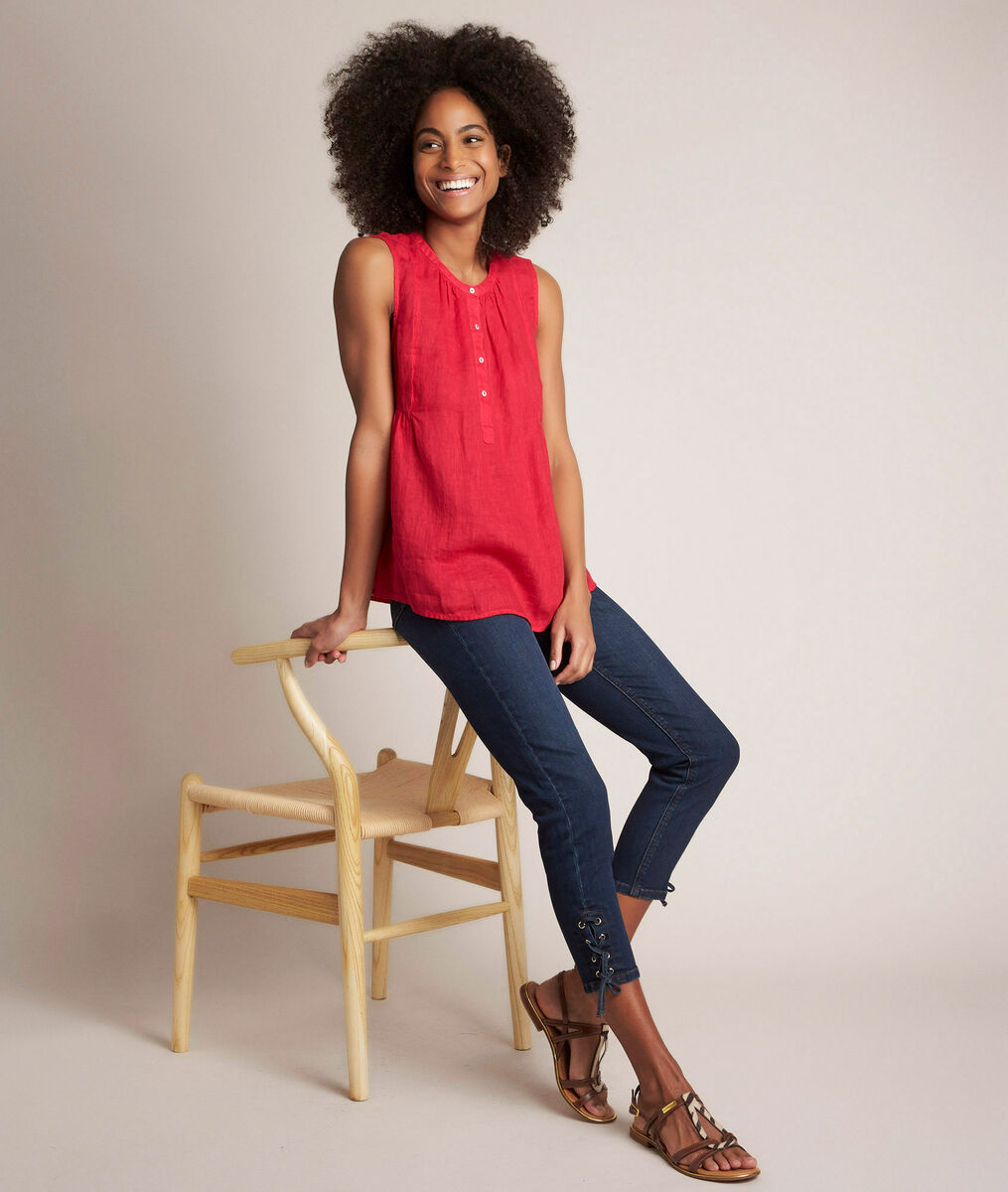 L'iconique slim: jean à lacets brut Agathe | 1-2-3 L'iconique slim: jean à lacets brut Agathe PhotoZ | 1-2-3