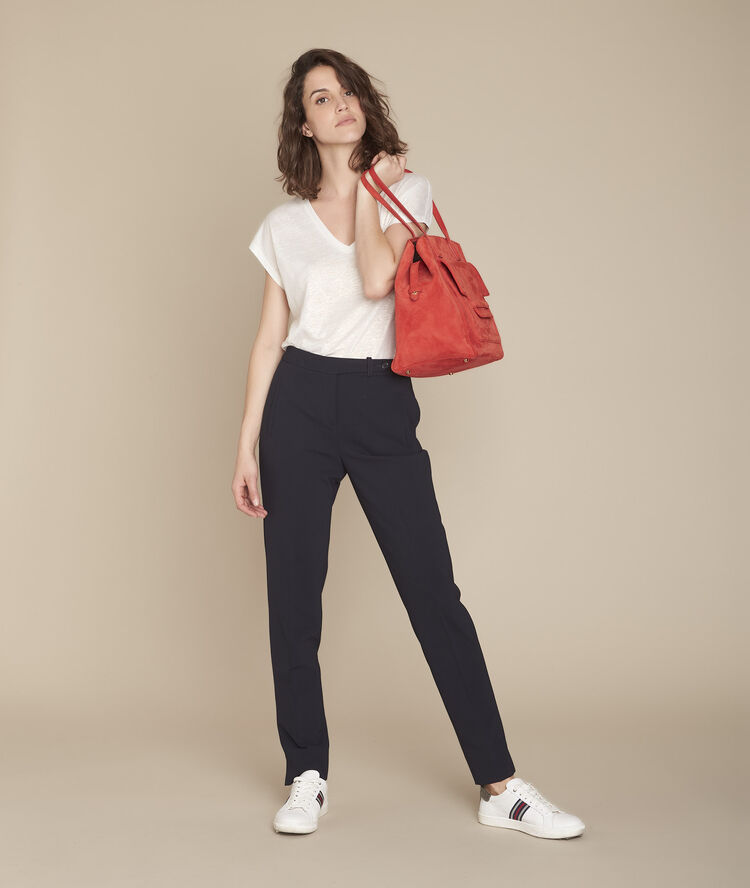 Tee-shirt sable brillant caliente gris/blanc.