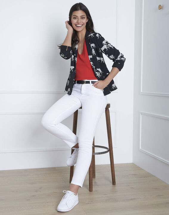 Weiße Slim Jeans Vendome | 1-2-3 Weiße Slim Jeans Vendome PhotoZ | 1-2-3