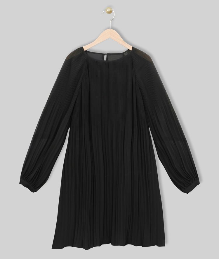 Robe noire plissée carla noir.