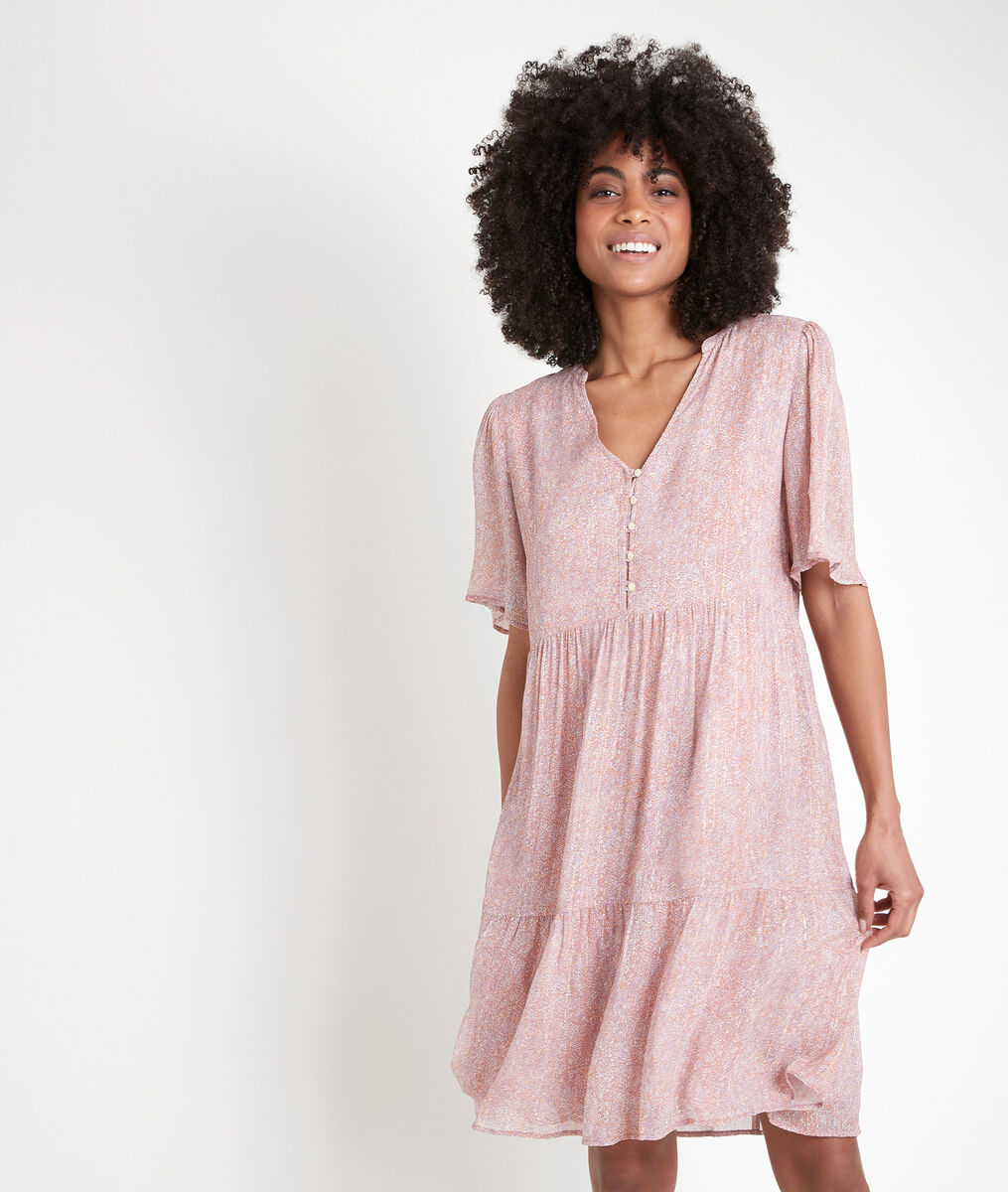 Robe imprimée lurex Laure | 1-2-3 Robe imprimée lurex Laure PhotoZ | 1-2-3