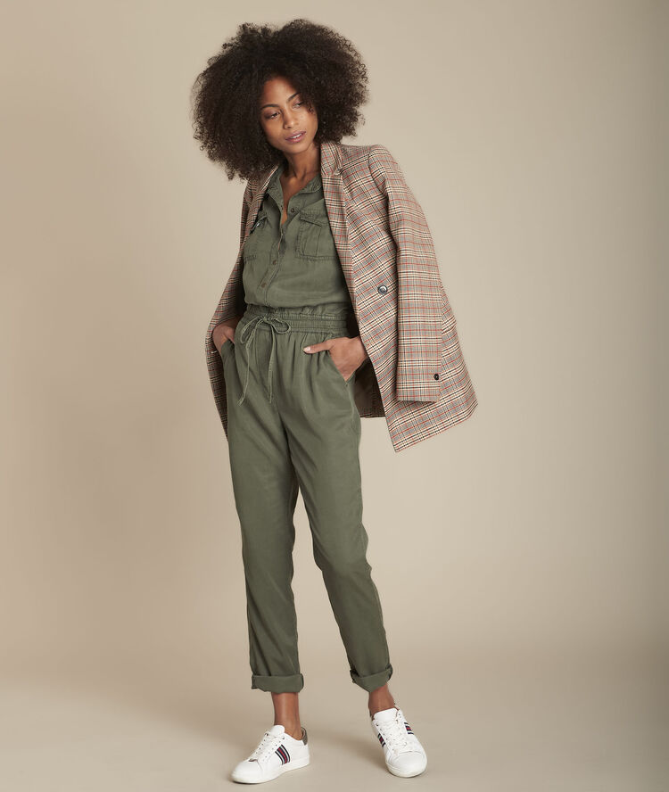 Kaki jumpsuit van tencel&reg; irina kaki.