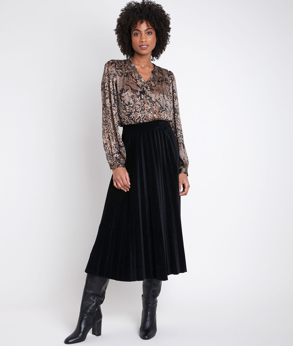 Blouse imprimée dorée Elsa | 1-2-3 Blouse imprimée dorée Elsa PhotoZ | 1-2-3